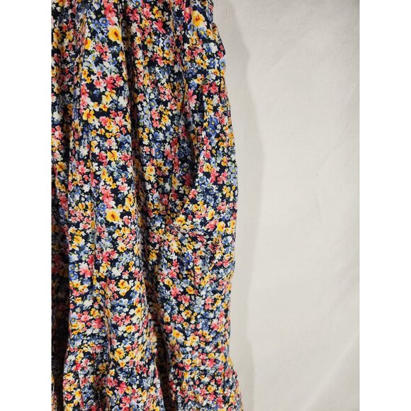 Old Navy Womens Plus Dress Ditsy Floral Tiered Boho Fairycore Beach Resort 2X - Picture 5 of 5